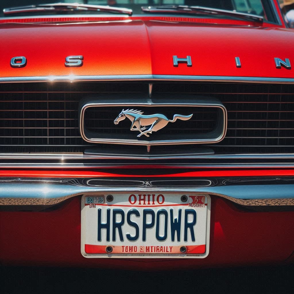 Badass Mustang License Plate Ideas