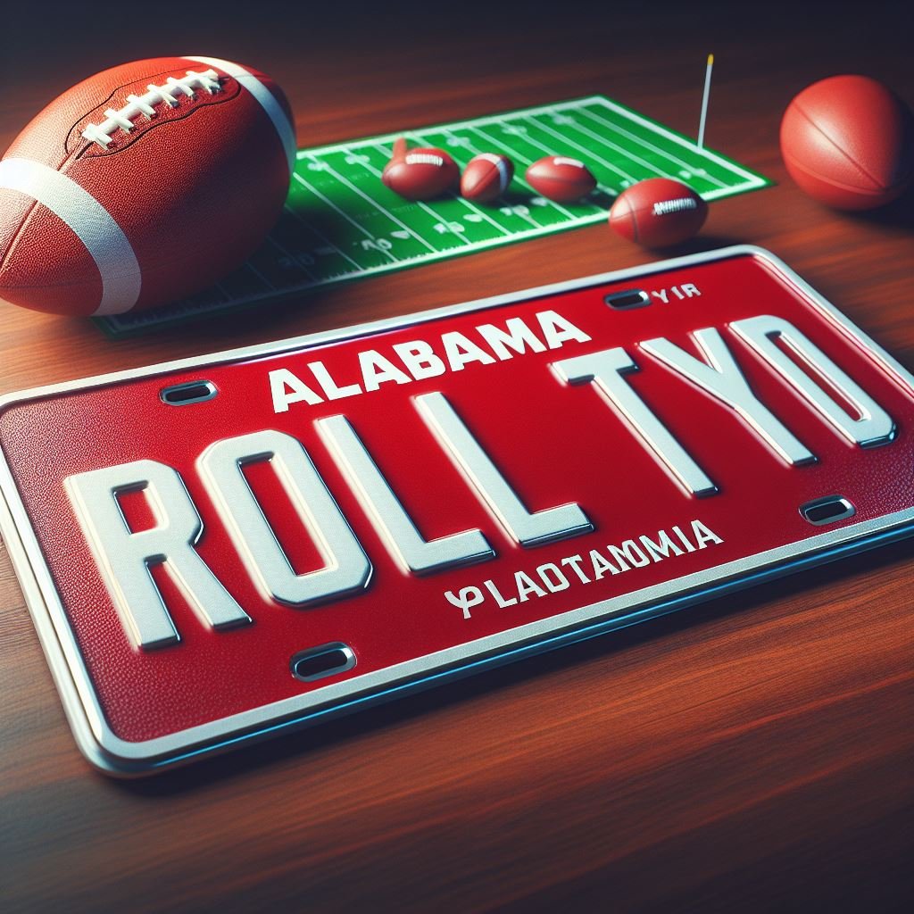 Alabama Crimson Tide License Plate Ideas