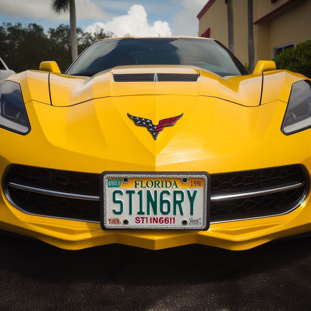 Corvette License Plate Ideas