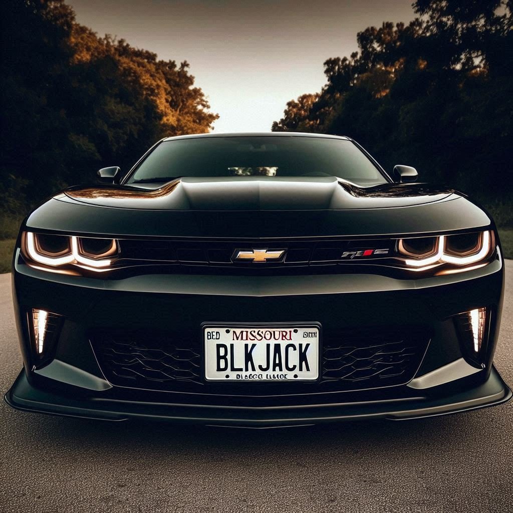 Black Car License Plate Ideas